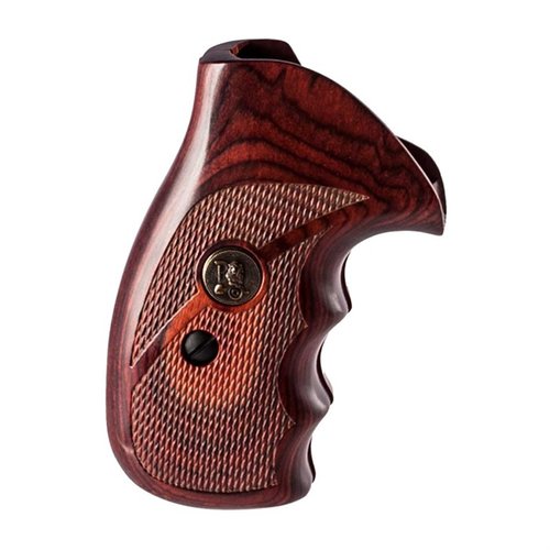 Pachmayr Renegade Wood Laminate Grips for S&W K, L Frame enhance grip, durability, and aesthetics with a perfect fit for round butt models.