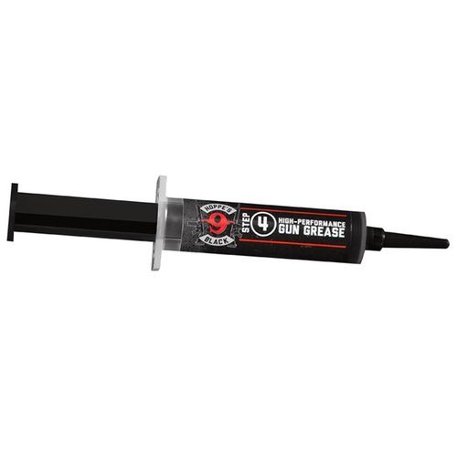 Hoppe's Black Gun Grease Syringe (12cc) offers precision application for AR-15 lubrication, operates from -65 to 540°F, and covers all friction-bearing surfaces.
