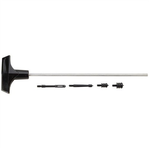 HOPPES Aluminum Handgun Rod offers a durable one-piece design with a swiveling handle, compatible with .22, .38, and .45 jags for efficient cleaning.