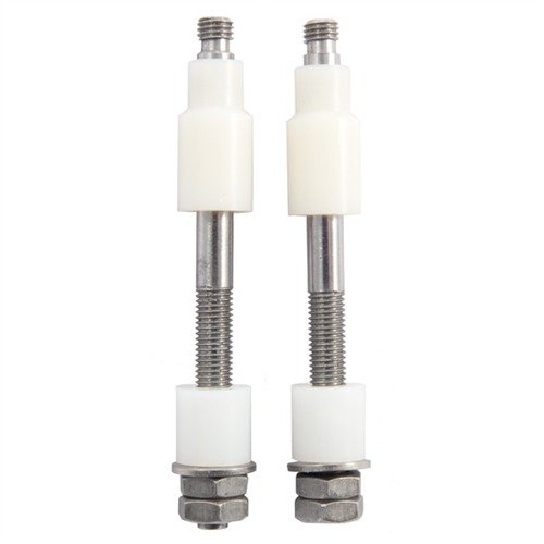 BOLT ACTION RIFLE BEDDING STUDS ensure a professional bedding job for Rem 700/WBY without damaging action screws, featuring polymer bushings to prevent epoxy overflow.