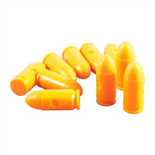 SAF-T-TRAINERS Dummy Rounds are brightly colored and uniquely designed to prevent confusion with live ammo, ideal for Immediate Action training.