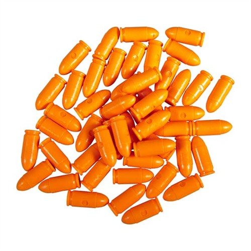 SAF-T-TRAINERS DUMMY ROUNDS are brightly colored and uniquely textured, ensuring safe training without confusion for immediate action drills.