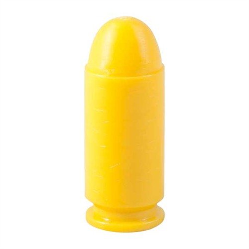 SAF-T-TRAINERS DUMMY ROUNDS in bright yellow ensure safe training with a distinct feel, preventing confusion with live rounds for effective Immediate Action drills.