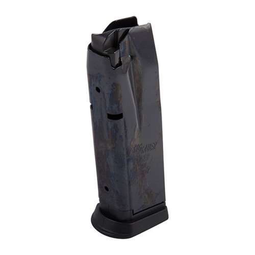 P228/P229 40S&W magazine offers reliable 10-round capacity, durable blue finish, and compatibility with SIG SAUER firearms for enhanced shooting performance.