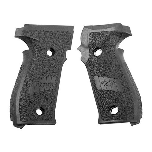 Upgrade your SIG SAUER P226 with this black polymer grip set, designed for optimal comfort and control in 9mm and .357/40 calibers.