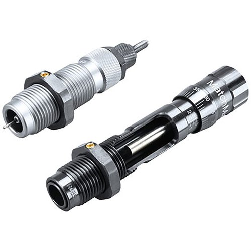 RCBS MatchMaster die sets offer precision-machined neck bushings, a titanium nitride expander, and a micrometer adjustable seater for flawless bullet seating.