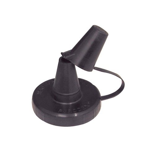 Hodgdon Powder Funnel fits most 1 lb. wide mouth cans and Sinclair 16 oz. bottles, with a cap for easy storage, making reloading efficient and mess-free.