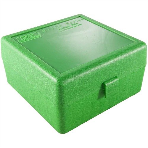 MTM CASE-GARD Flip Top Ammo Boxes are durable, spill-proof, and feature a 25-year hinge guarantee, perfect for competitive shooting and varmint hunting.