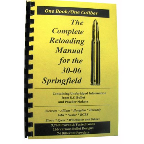 LOADBOOK-30-06 SPRINGFIELD offers essential, up-to-date reloading info for all calibers, printed on heavyweight paper, perfect for both beginners and experts.