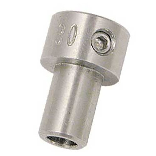 Precision-machined stainless steel pilots for flash hole tools and Neck Thickness/Variance Gauge, fitting unfired case necks from 22 to 45 caliber.