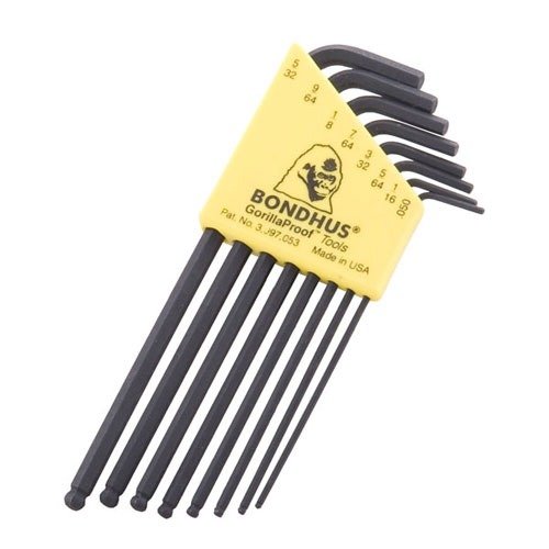 Bondhus BallDriver® Hex Key L-Wrench Sets offer durable ball-end wrenches for 25° angled access, ensuring efficient firearm maintenance in tight spaces.