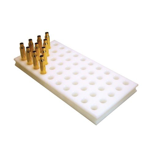 SINCLAIR POLY LOADING BLOCK offers durable, easy-to-clean polyethylene construction, precise case fit, and dishwasher safety, perfect for efficient reloading.