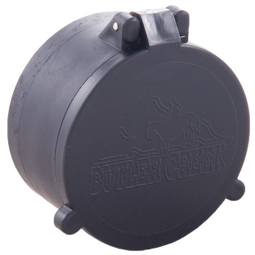 FLIP-OPEN OBJECTIVE LENS COVERS by BUTLER CREEK are weatherproof, dust-proof, and moisture-proof, ensuring your scope lenses stay protected in any situation.