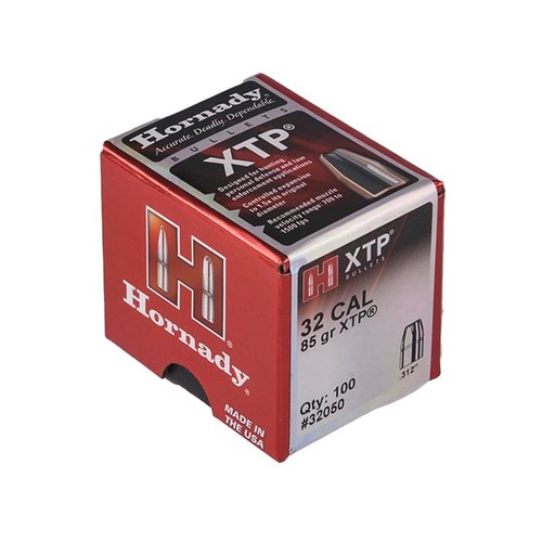 XTP® 32 Caliber bullets offer controlled expansion, deep penetration, and reliable performance, making them ideal for hunting and self-defense applications.
