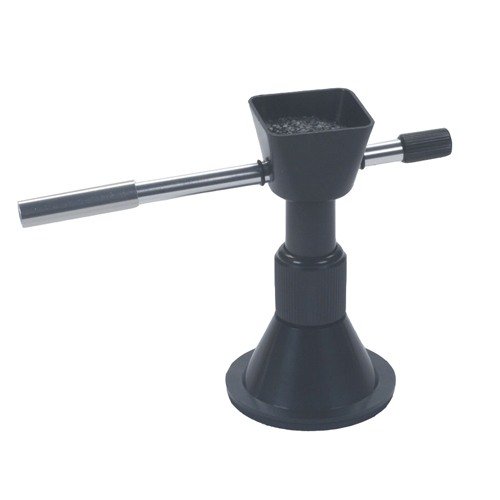 Lyman E-ZEE Flow Powder Trickler offers adjustable height for all scales, including electronic ones, and features an extension for larger powder pans.