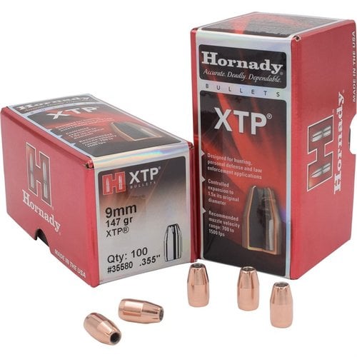 XTP® 9MM bullets offer controlled expansion, deep penetration, and reliable performance, making them ideal for hunting and self-defense.
