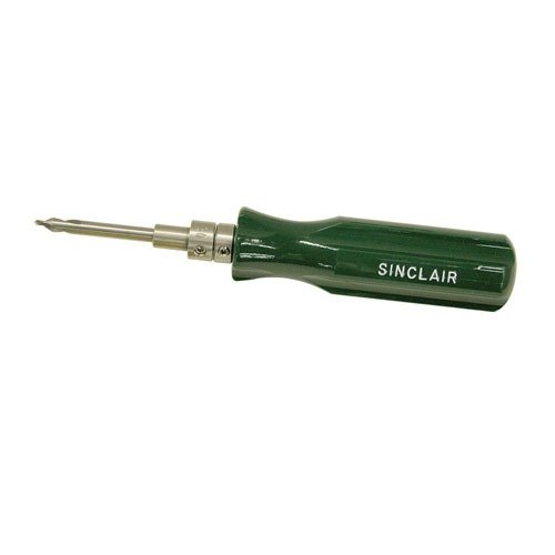 Sinclair Piloted Flash Hole Tool offers clean cuts for 22-45 caliber, features a comfortable handle, and allows easy caliber changes with stainless steel pilots.