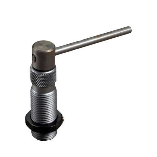 RCBS BULLET PULLER W/O COLLET efficiently removes jacketed bullets from .17 to .50 caliber without damage, compatible with any 7/8-14 press.