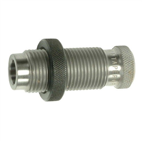 Redding's Taper Crimp Die for 38 Spec/357 Mag ensures precise headspace on case mouth, offering uniformity without undesirable roll crimping for optimal performance.