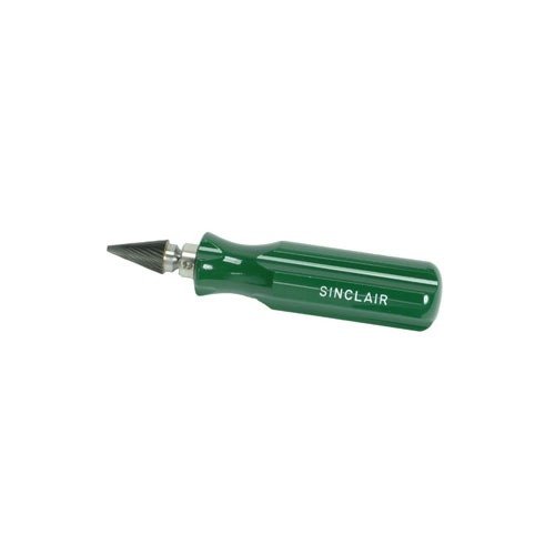 Sinclair VLD Chamfering Tool features a removable 28° carbide cutter, ideal for VLD and flat base bullets, ensuring precision without shaving lead bullet bases.