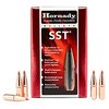 HORNADY INTERLOCK 7MM SST bullets feature a polymer tip and boat tail design for enhanced accuracy and terminal performance, perfect for precision shooting.