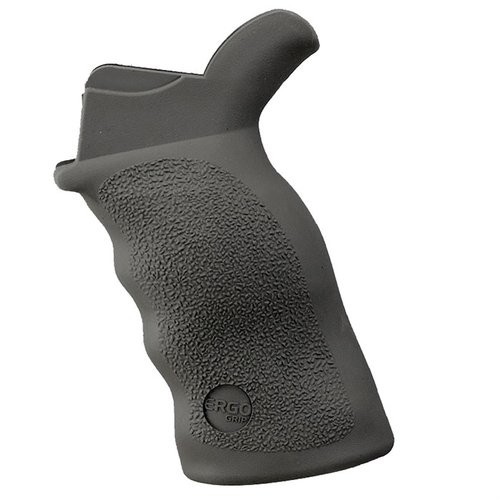 Ergo Tactical Deluxe Grip offers a larger, ambidextrous design with superior SureGrip® texture, perfect for larger hands and optimal control in any conditions.