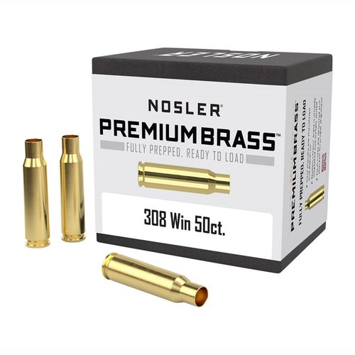 Nosler 308 WINCHESTER PREMIUM BRASS is fully prepped, weight-sorted, hand-inspected, and ready to load for maximum accuracy and unmatched reloadability.
