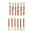 SINCLAIR INTERNATIONAL BRONZE RIFLE BORE BRUSH, 375 CALIBER, 8-32M, 12 PACK