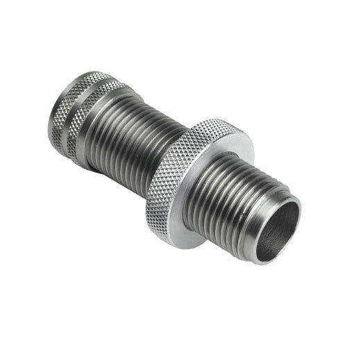 Generation II Expander Dies ensure precise mandrel capture, allowing for optimal case neck alignment, made from stainless steel with a secure split lock ring.