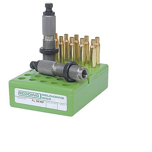 Redding 3-DIE HANDGUN SETS for 40 S&W/10MM AUTO provide precise full length resizing, neck expansion, and bullet seating with built-in crimp for optimal performance.