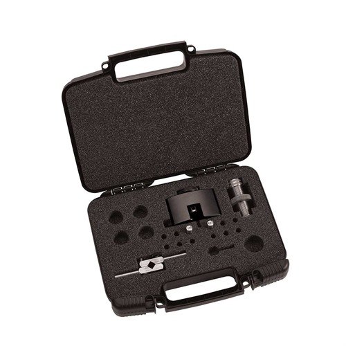 NT-4000 Premium Neck Turning Kit offers top-notch accuracy with a Deluxe Neck Turning Tool, expander die, mandrels, handle, and a storage case for easy organization.
