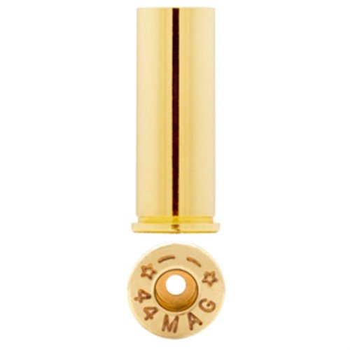 Starline 44 Magnum Brass offers top-quality, straight wall brass trusted by elite handgun shooters, ensuring precision and reliability, packaged in 100 count bags.