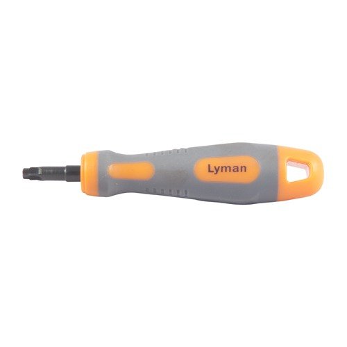 Lyman's Primer Pocket Reamer ensures a clean, uniform primer pocket and flash hole, with an ergonomic handle for comfort and strength to remove military crimp easily.
