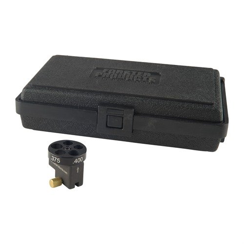 Easily refine case sizing with the Datum Dial system, featuring interchangeable dials for multiple calibers, precise measurements, and a durable storage box.