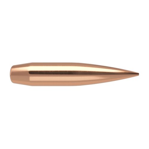 Nosler RDF 6mm bullets offer the flattest trajectory, highest BC, and smallest meplat, ensuring tight groups and minimal wind drift for competitive shooting.