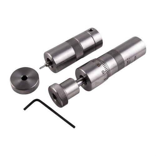 L.E. Wilson's Bushing Neck Die Kit offers precise neck sizing with interchangeable bushings and a micrometer seater die for exact seating depth adjustments.