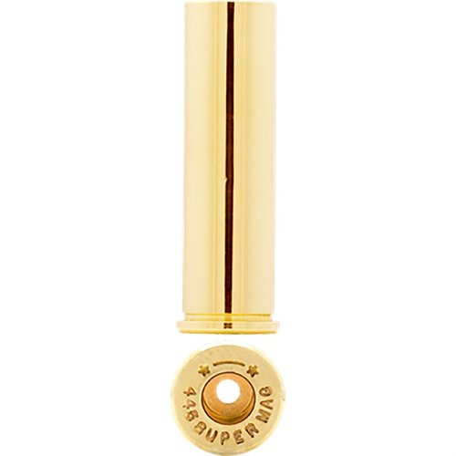 .445 Super Magnum Brass from Starline offers superior quality for silhouette shooting, with a heavy-duty design and compatibility for Large Rifle primers.