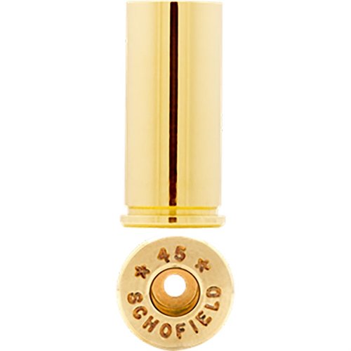 45 S&W Schofield Brass by Starline offers superior quality, precise dimensions, and is ideal for light loads in compatible firearms, ensuring reliable performance.