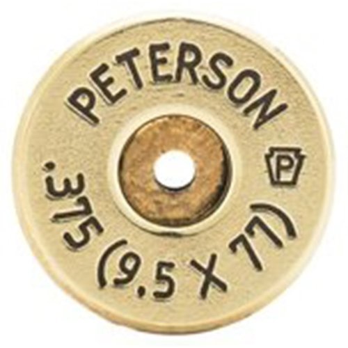 9.5x77mm Brass from Peterson Cartridge offers lower recoil, faster target acquisition, and a range of 2,200+ yards, all in a durable 50-count ammo box.