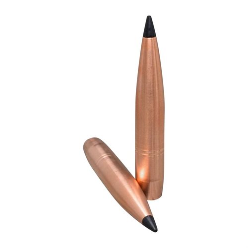 338 CALIBER LAZER TIPPED HP BULLETS offer high BC, exceptional long-range accuracy, lead-free solid copper construction, and devastating terminal performance.