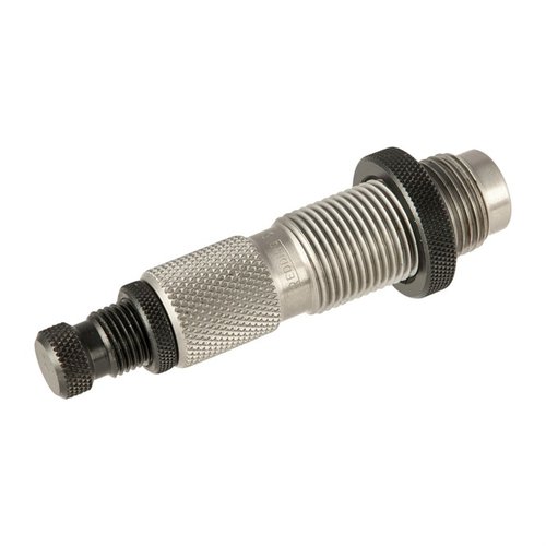 TYPE S Bushing Neck Die allows precise control of case neck size with interchangeable bushings, enhancing concentricity and enabling tailored neck sizing.