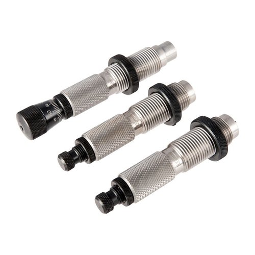 Master Hunter Deluxe Die Set for 22-250 Remington offers full length resizing and neck sizing for precise load development, ensuring reliability in high-stress hunting situations.
