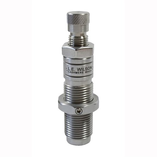 L.E. Wilson Bushing Full Length Die offers precise neck tension, durable heat-treated steel, and interchangeable bushings for accurate reloading without full neck sizing.
