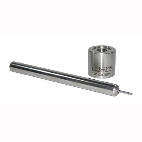 Efficiently decap primers from your 50 Caliber cases with this durable stainless steel punch and base set, ensuring stability and precision in a separate operation.