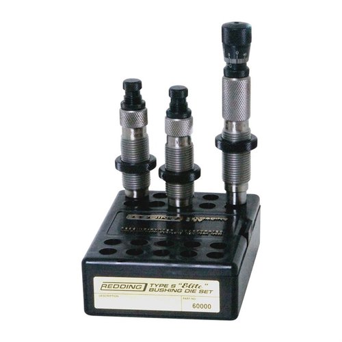 Redding's Type-S Elite Bushing Die Set offers precise neck tension control, enhanced accuracy, and consistency for 30-06 Springfield, ensuring superior reloads.