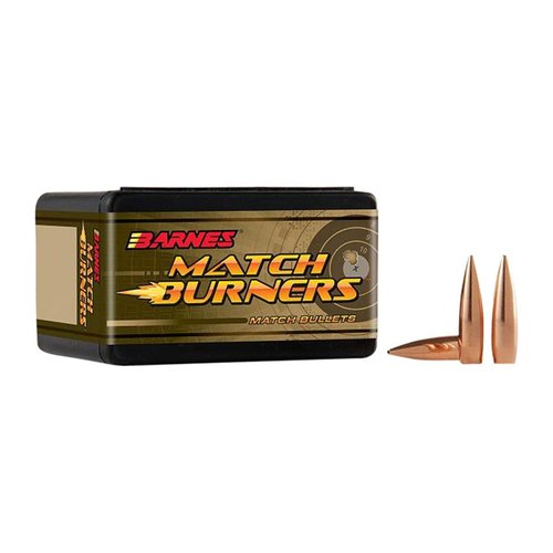 Barnes Match Burner 6.5mm bullets offer unmatched accuracy and affordability, ideal for competitive shooters and everyday plinking with precision performance.