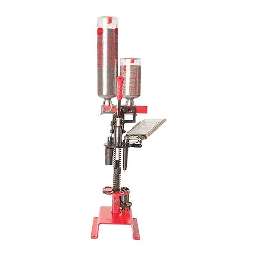 MEC Sizemaster is a versatile single-stage reloader with E-Z Prime feed, Power Ring resizer, and adjustable for 3 shells, ensuring precision and efficiency.