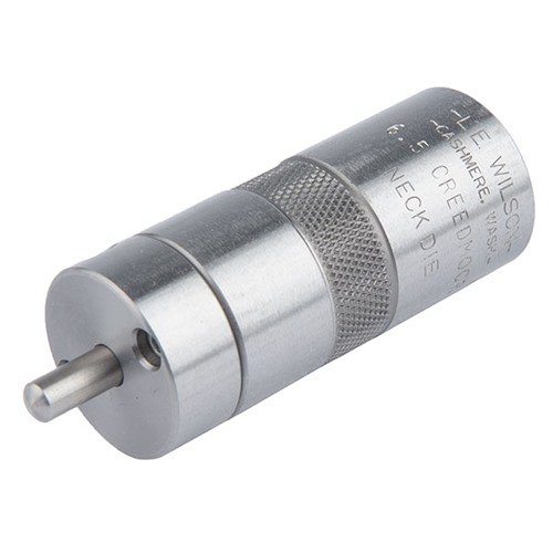 L.E. WILSON 6.5MM Creedmoor neck sizing die offers precise control over neck sizing with interchangeable bushings, enhancing concentricity and brass longevity.