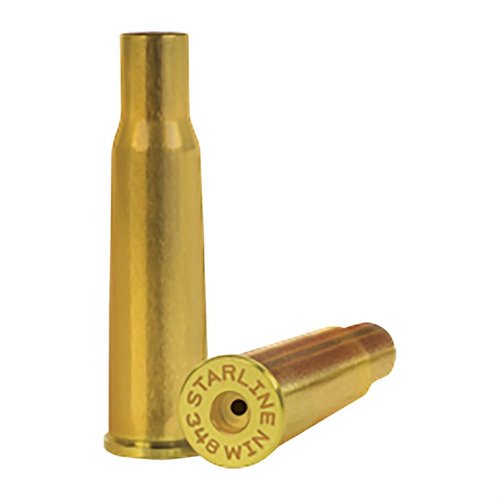 .348 Winchester brass by Starline offers high-quality cases for powerful lever action cartridges, ideal for hunting large game and wildcat cartridge development.