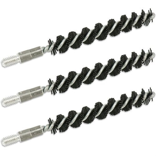 PROOF POSITIVE NYLON BORE BRUSHES offer superior scrubbing with twice the bristles, oversized strength, and non-brass components to eliminate copper fouling.